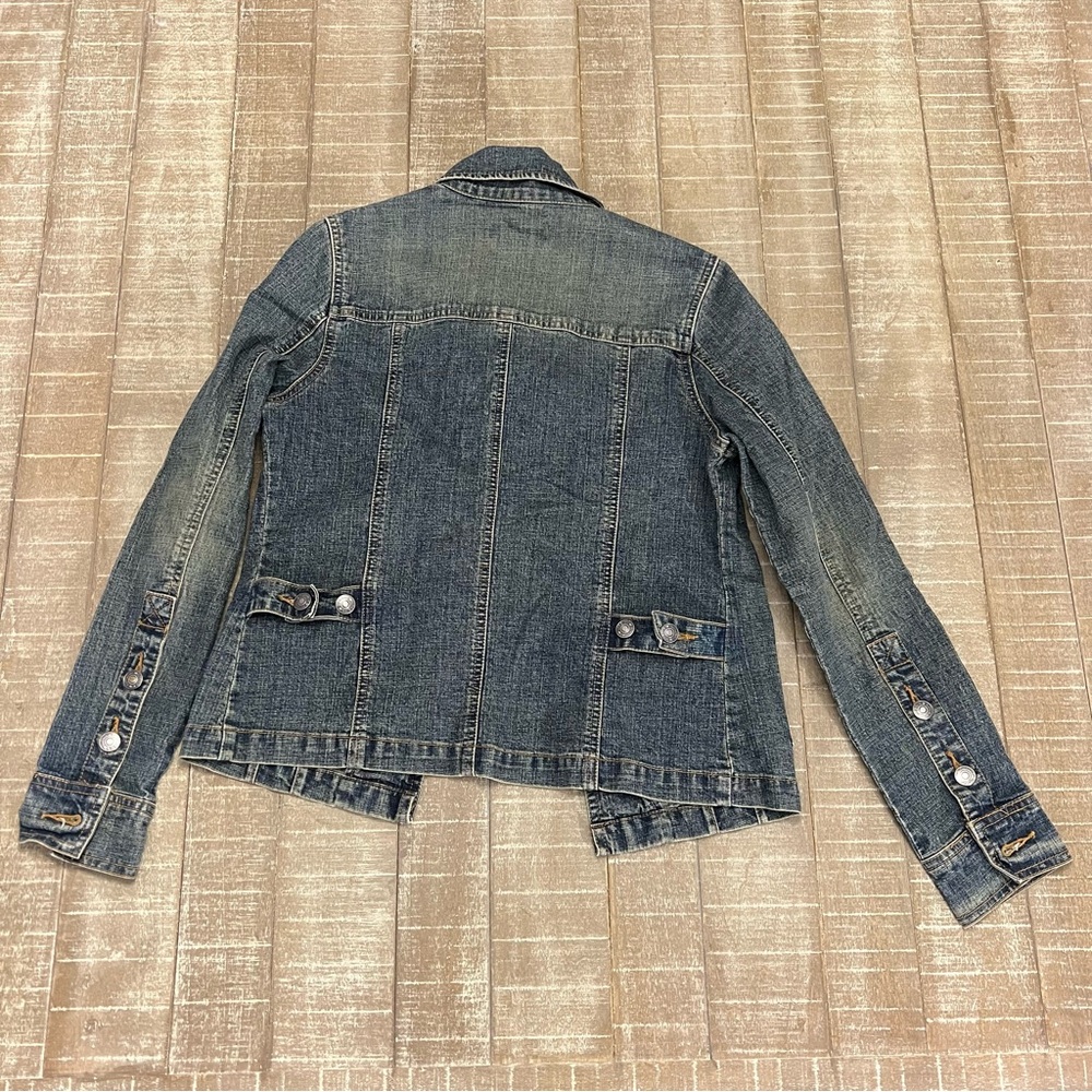 Forever 21 Vintage Stylish Blue Denim Jacket - Picture 2 of 4
